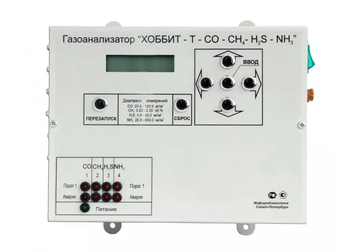 Газоанализатор стационарный ХОББИТ-Т И21 (до 16 каналов)