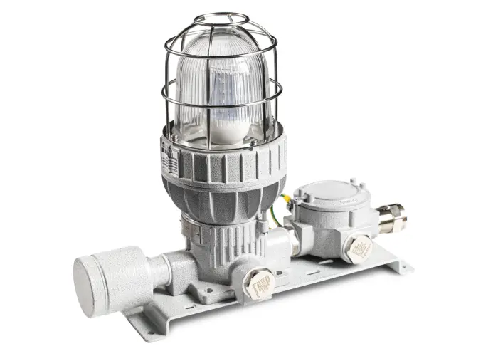 Пост световой и звуковой сигнализации взрывозащищенный ПГСК01 (EV-4050-HOOTER-122) (взрывозащищенная комбинированная сирена+маяк)