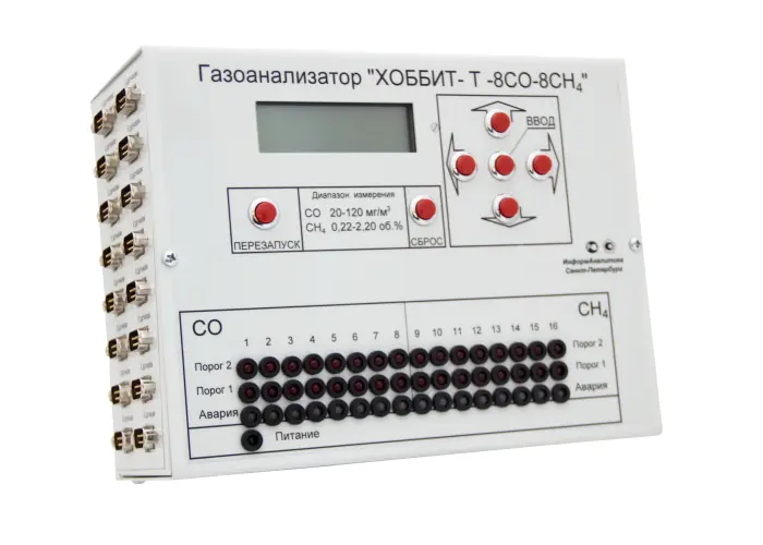 Газоанализатор стационарный ХОББИТ-Т И21 (до 16 каналов)