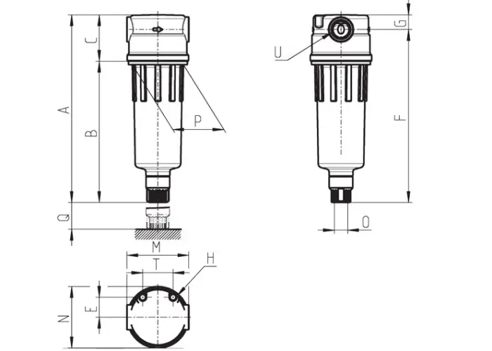 Фильтр-осушитель N108-F00 для газоанализаторов ИГС-98